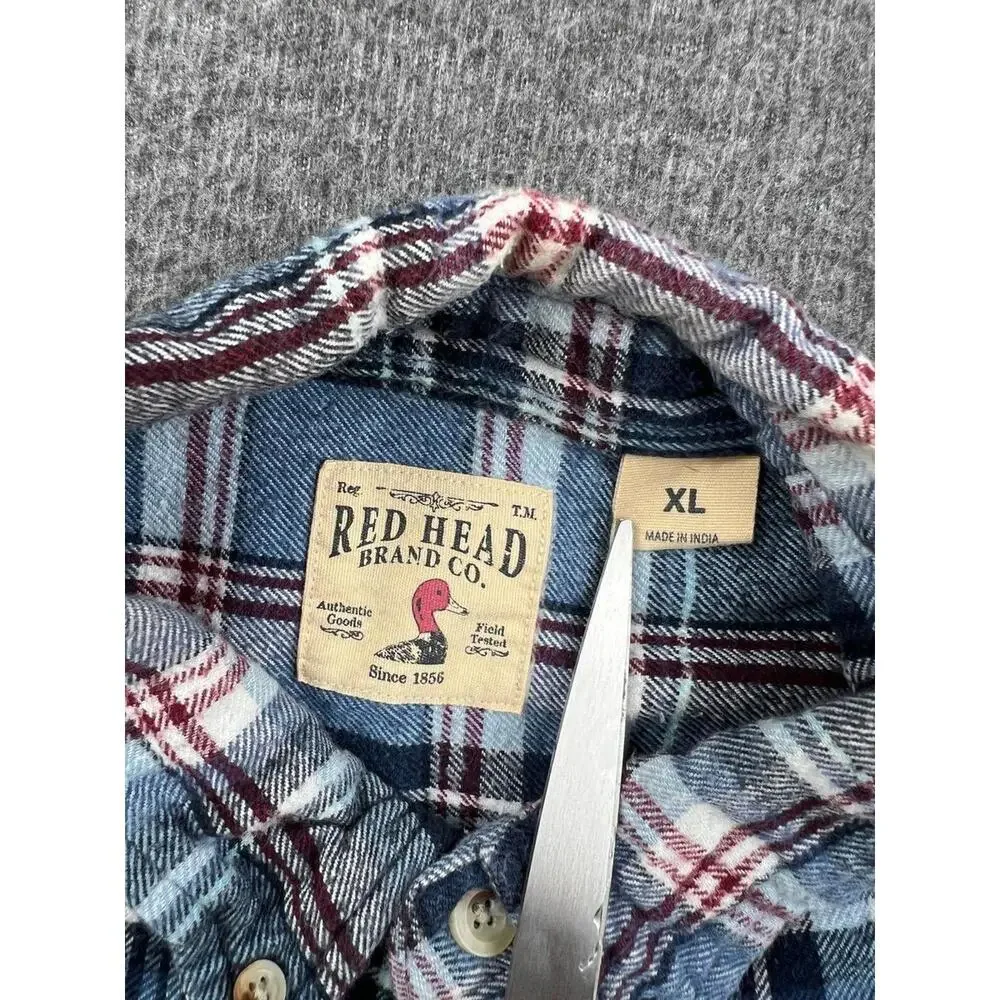 Red Head Brand Co Mens XL Plaid‎ Casual Shirt Size XL